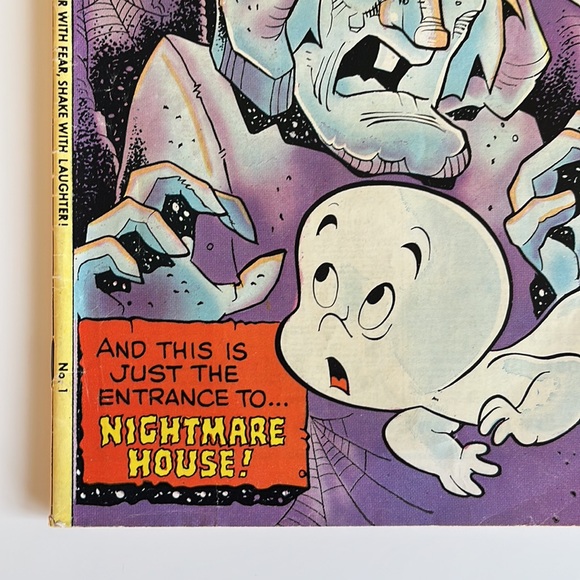 CASPER The Friendly Ghost STRANGE GHOST STORIES #1 1974 Harvey Comics Vintage - Picture 3 of 7